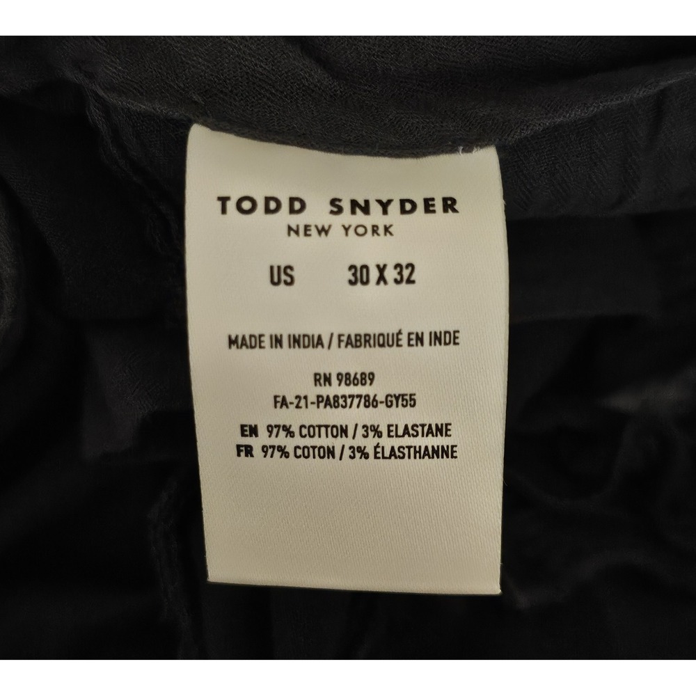 Todd Snyder Slim Fit Cotton 30x32 Grey Flat Measures 28" Inseam Chino Pants - Picture 4 of 5
